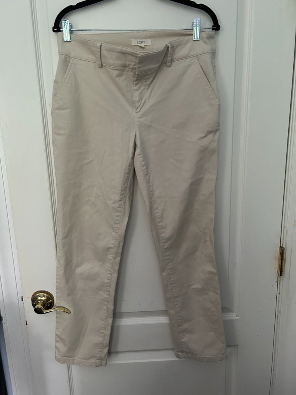 Loft Cream Chino Pants - Size 10